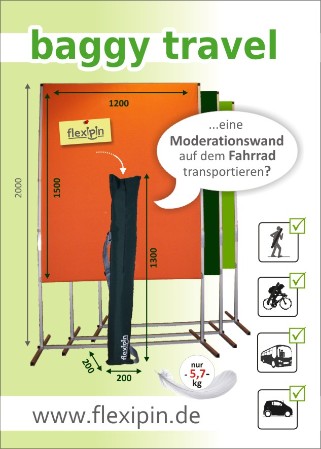 Flyer FlexiPin Baggy Travel Vorderseite